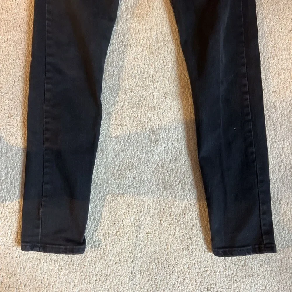 Levis Black Denim Skinny Tapered 5 Pocket Jeans | Men's 33Wx31L